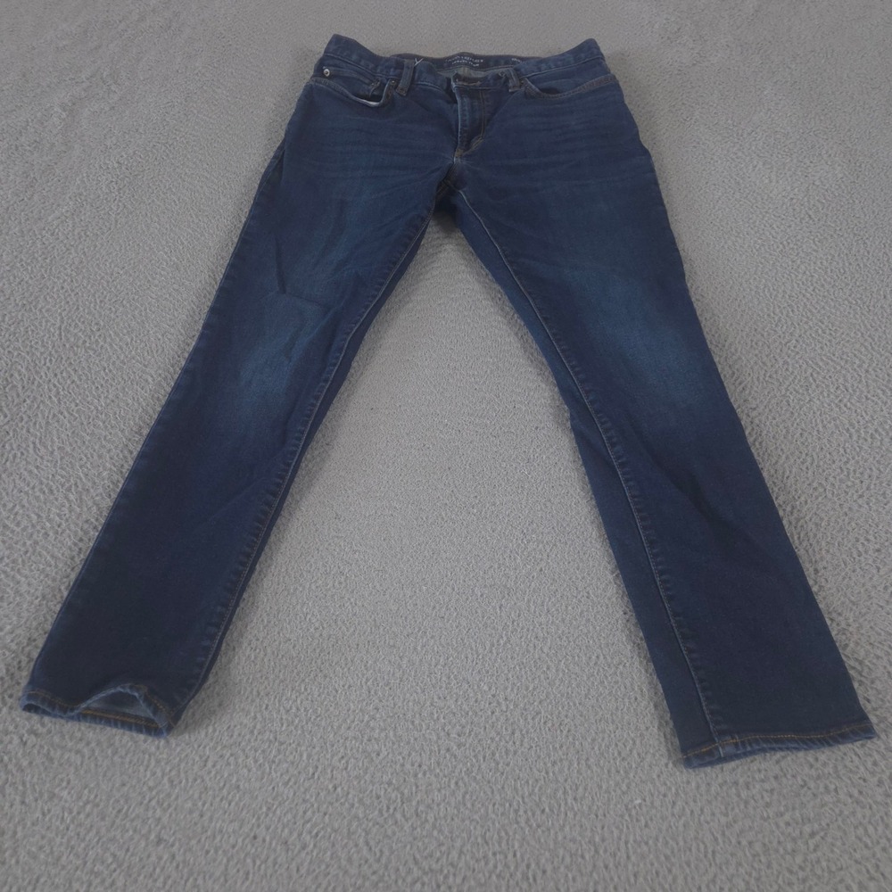 Banana Republic Jean Mens 33x30 Dark Wash Travel Skinny Fit Stretch Denim Preppy